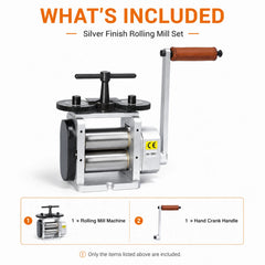 Tooltos Jewelry Rolling Mill Leather-Wrapped Crank Handle Detail