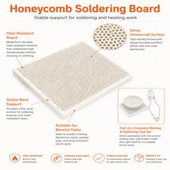 Tooltos Honeycomb Soldering Board Heat Resistant for Jewelry Soldering and Bench Work