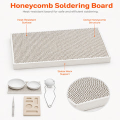 Tooltos Honeycomb Soldering Board Heat Resistant Surface Dense Structure for Jewelry Soldering and Bench Work