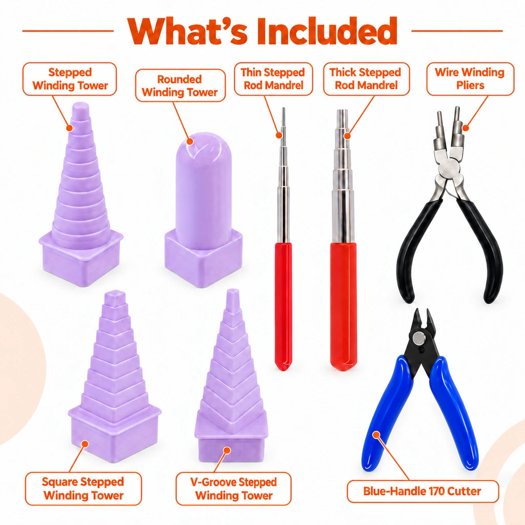 What's included in the jewelry wire forming kit package