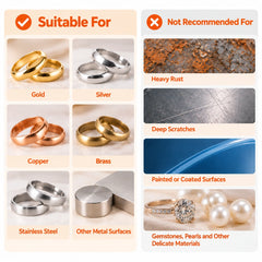Suitable and not suitable uses for white cloth polishing wheels
