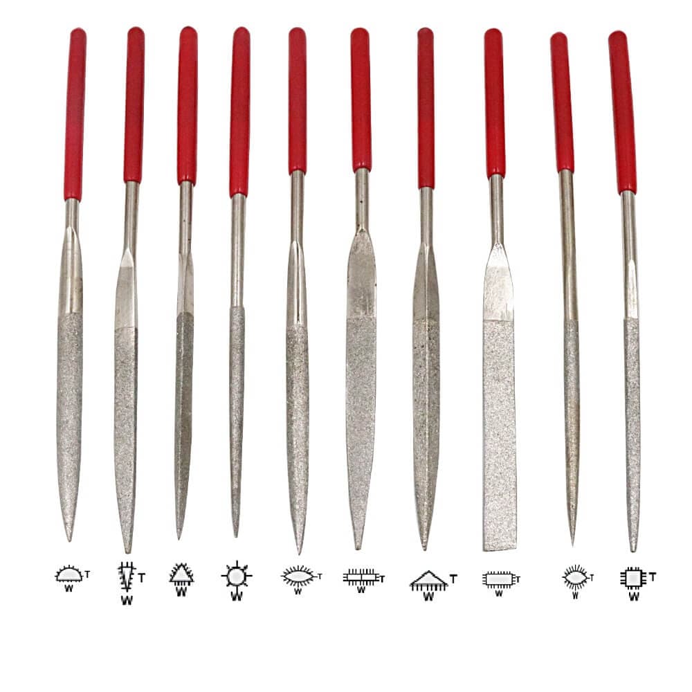 Diamond Rounf Needle File Diamond Needle File Set – Tooltos Jewelry Tools