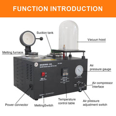 Tooltos Jewelry Tool Digital Display Cast Vacuum and Melting Machine