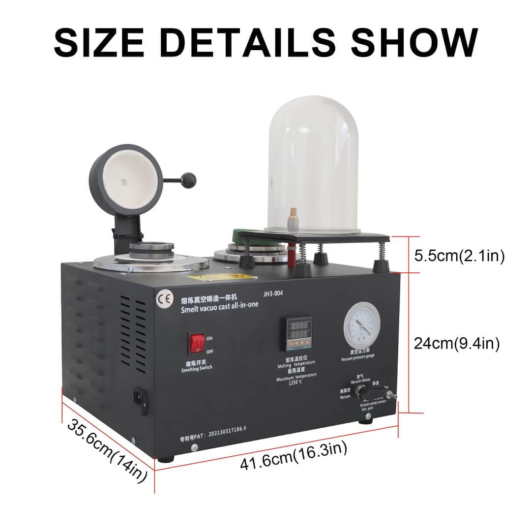 Tooltos Jewelry Tool Digital Display Cast Vacuum and Melting Machine