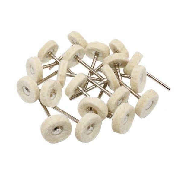 100Pcs Polishing Wheel Fiber & Cotton & Wool Buffing Wheel – Tooltos ...