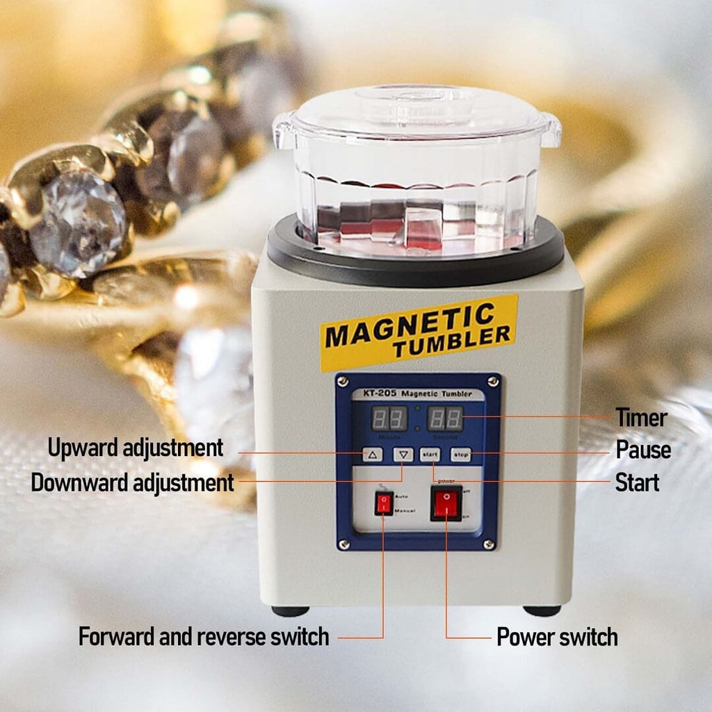 Machine Tembler KT205 Magnetic Tumbler Polishing Machine – Tooltos Jewelry Tools