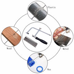 Tooltos Jewelry Tool Professional Adjustable Saw Bow with 144 Piece Saw