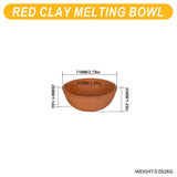 Tooltos Jewelry Tools 71MM Red Clay Crucible Bowl Smelting and Casting Refining Gold and Silver