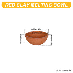 Tooltos Jewelry Tools 88MM Red Clay Crucible Bowl Smelting and Casting Refining Gold and Silver