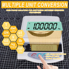 Tooltos Jewelry Tools Digital Precision Analytical Electronic Balance  for Jewelry Laboratory