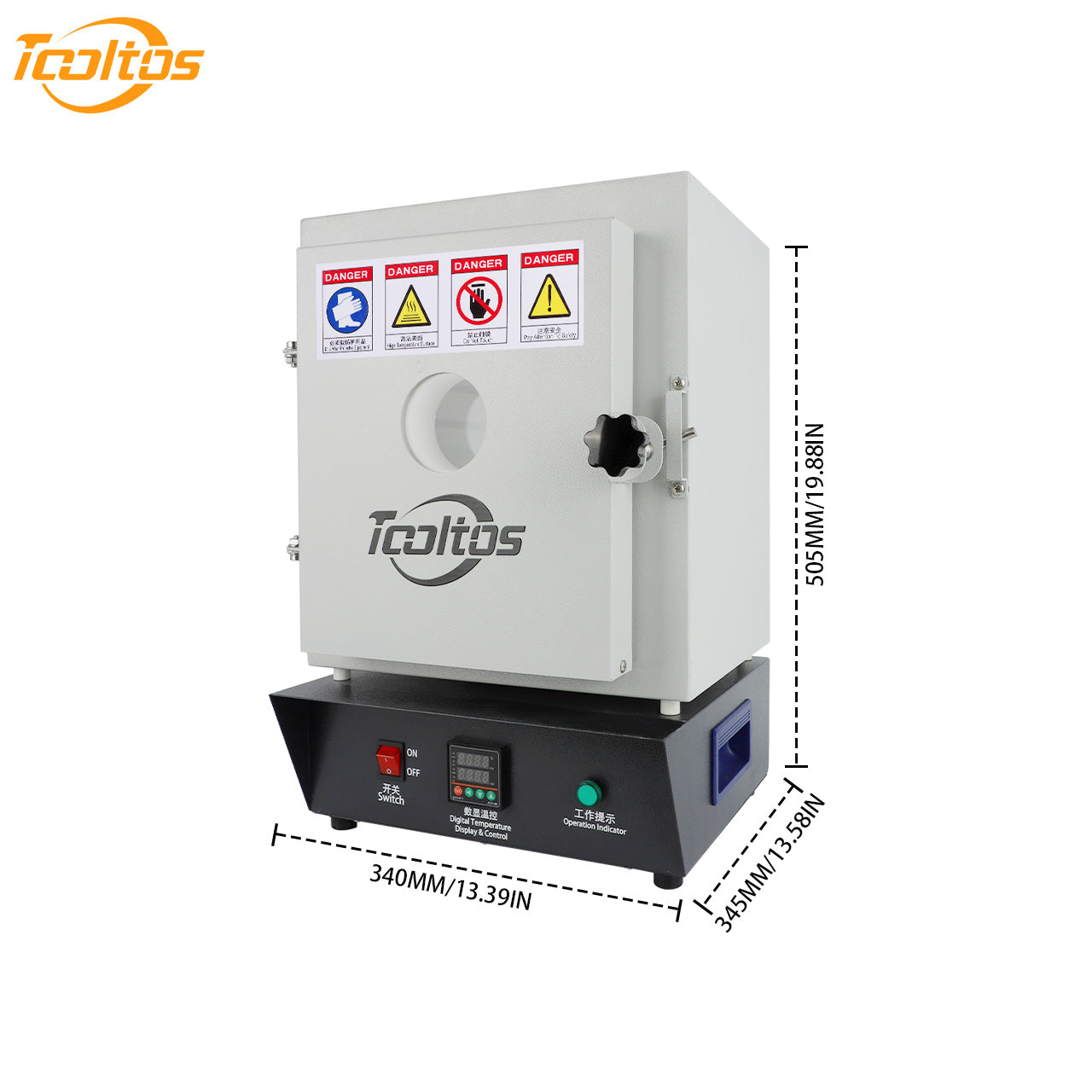 Tooltos Jewelry Tools Dual Layer Jewelry Casting Burnout Furnace 1150°C with Separation Plate - Tooltos