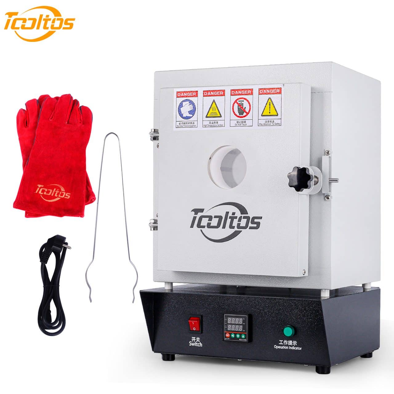 Tooltos Jewelry Tools Jewelry Casting Burnout Furnace Oven with Observation Window