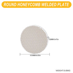 Tooltos Jewelry Tools Round - Small Square and Round Honeycomb Ceramic Welding Plate Quartz Refractory Brick