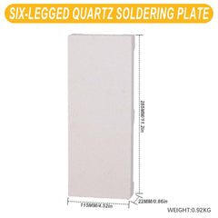 Tooltos Jewelry Tools Six-legged Large Square Ceramic Welding Plate Quartz Refractory Brick