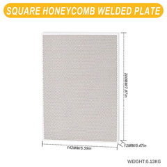 Tooltos Jewelry Tools Square - Large Square and Round Honeycomb Ceramic Welding Plate Quartz Refractory Brick