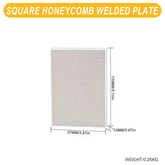 Tooltos Jewelry Tools Square - Small Square and Round Honeycomb Ceramic Welding Plate Quartz Refractory Brick