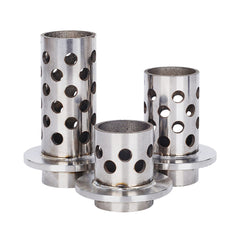 Tooltos Jewelry Tools Tooltos 1.5 inch Perforated Stainless Steel Casting Flask Wall Flanged Vacuum Casting Plaster Mold