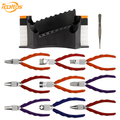 Tooltos Jewelry Tools Tooltos 14 Pcs Precision Repair Tool Kit for Jewelry Optical and Watch Repair with Stainless Steel Pliers and Screwdrivers