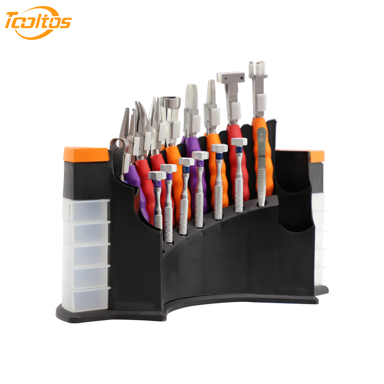 Tooltos Jewelry Tools Tooltos 14 Pcs Precision Repair Tool Kit for Jewelry Optical and Watch Repair with Stainless Steel Pliers and Screwdrivers