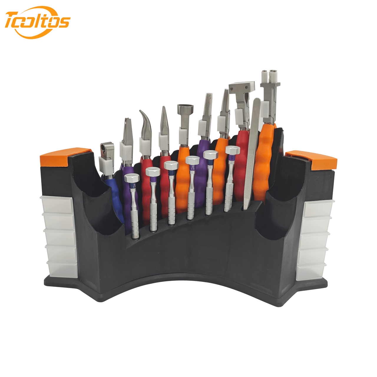 Tooltos Jewelry Tools Tooltos 14 Pcs Precision Repair Tool Kit for Jewelry Optical and Watch Repair with Stainless Steel Pliers and Screwdrivers