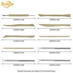 Tooltos rust-proof stainless steel carving tool tips close-up detail