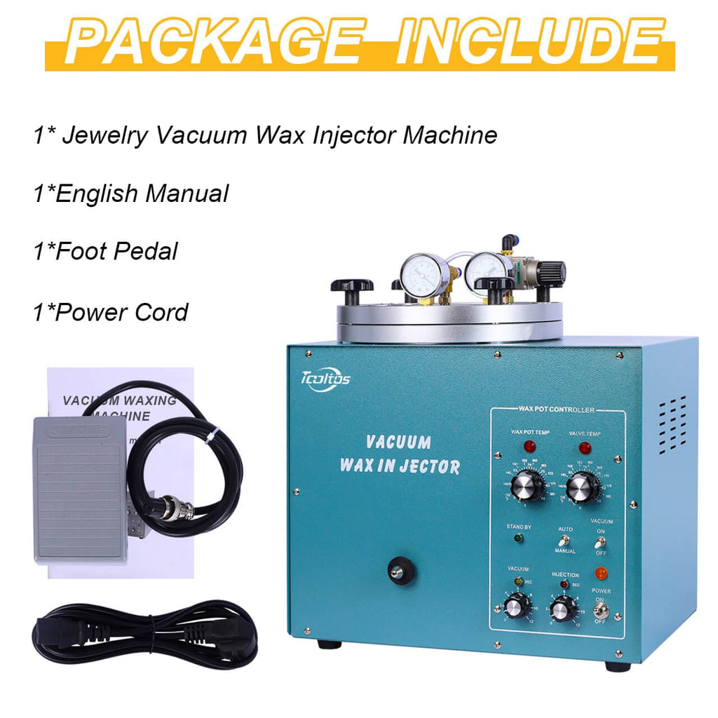 Tooltos 3KG Capacity Jewelry Vacuum Wax Injector Machine – Tooltos ...