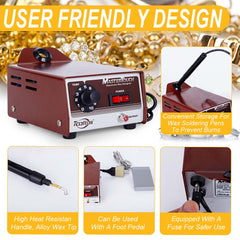 Tooltos Jewelry Tools Tooltos Adjustable Temperature Electric Wax Welder With Two Tips