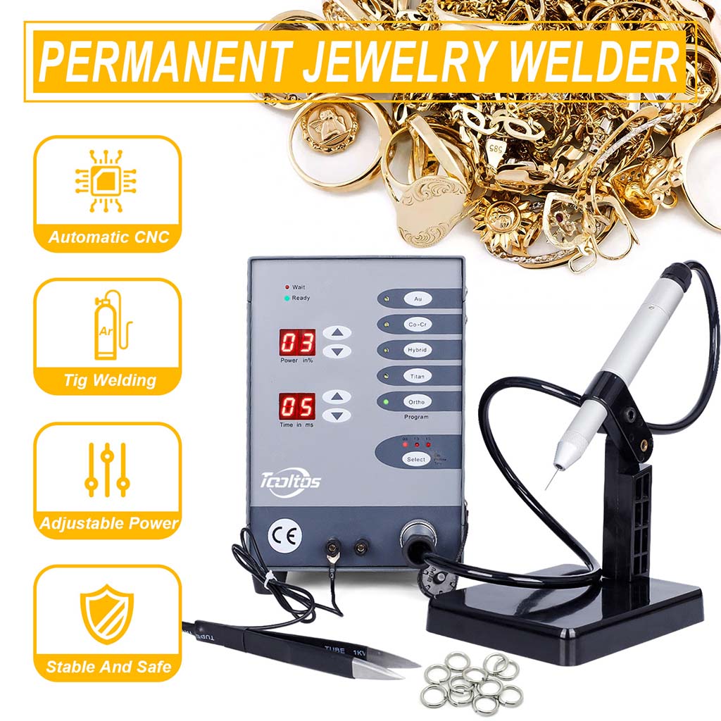 Tooltos Jewelry Tools Tooltos Automatic CNC Pulse Argon Arc Tig Jewelry Spot Welding Machine