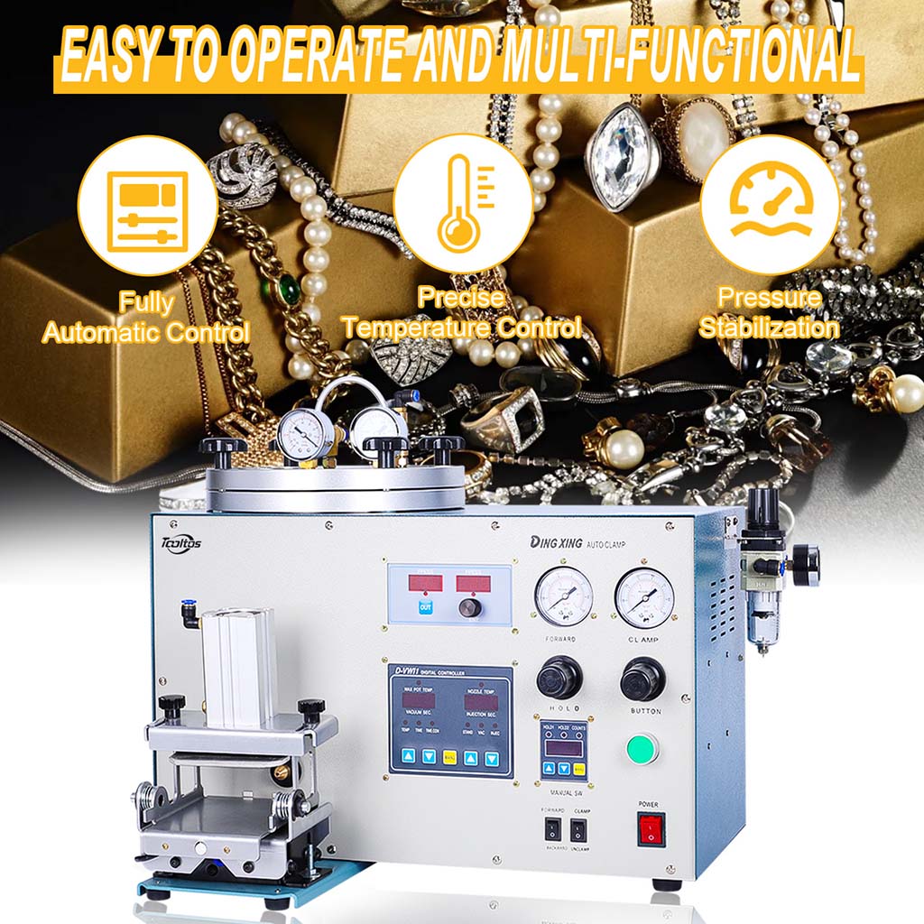 Tooltos Automatic Vacuum Wax Injection Machine | Digital Control ±0.2°C ...