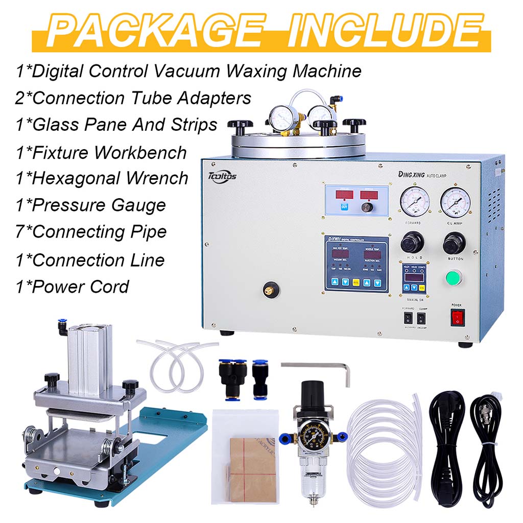 Tooltos Jewelry Tools Tooltos Automatic Digital Control Jewelry Vacuum Wax Injection Machine