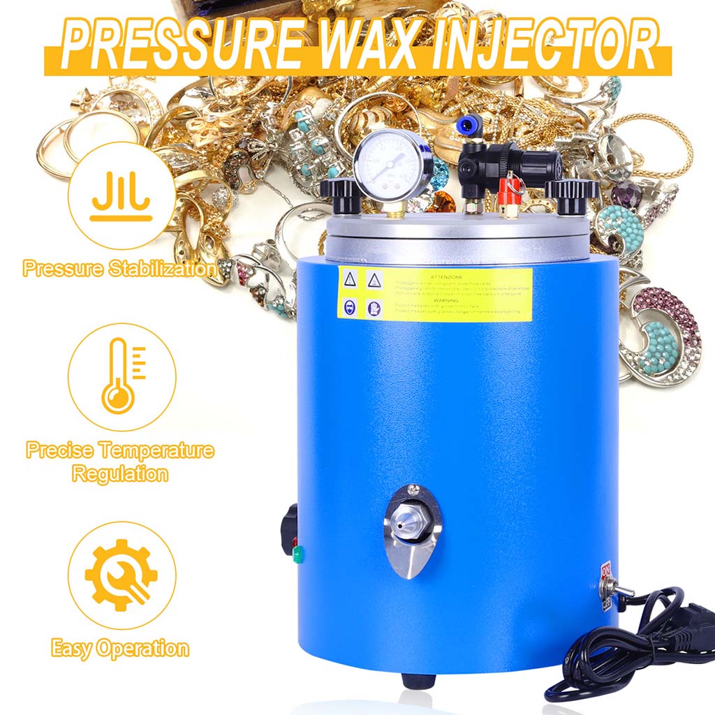 Pressurize Injector Machine Tooltos 2.5L Pressurized Double Nozzle Wax Injector Machine | 350W ...