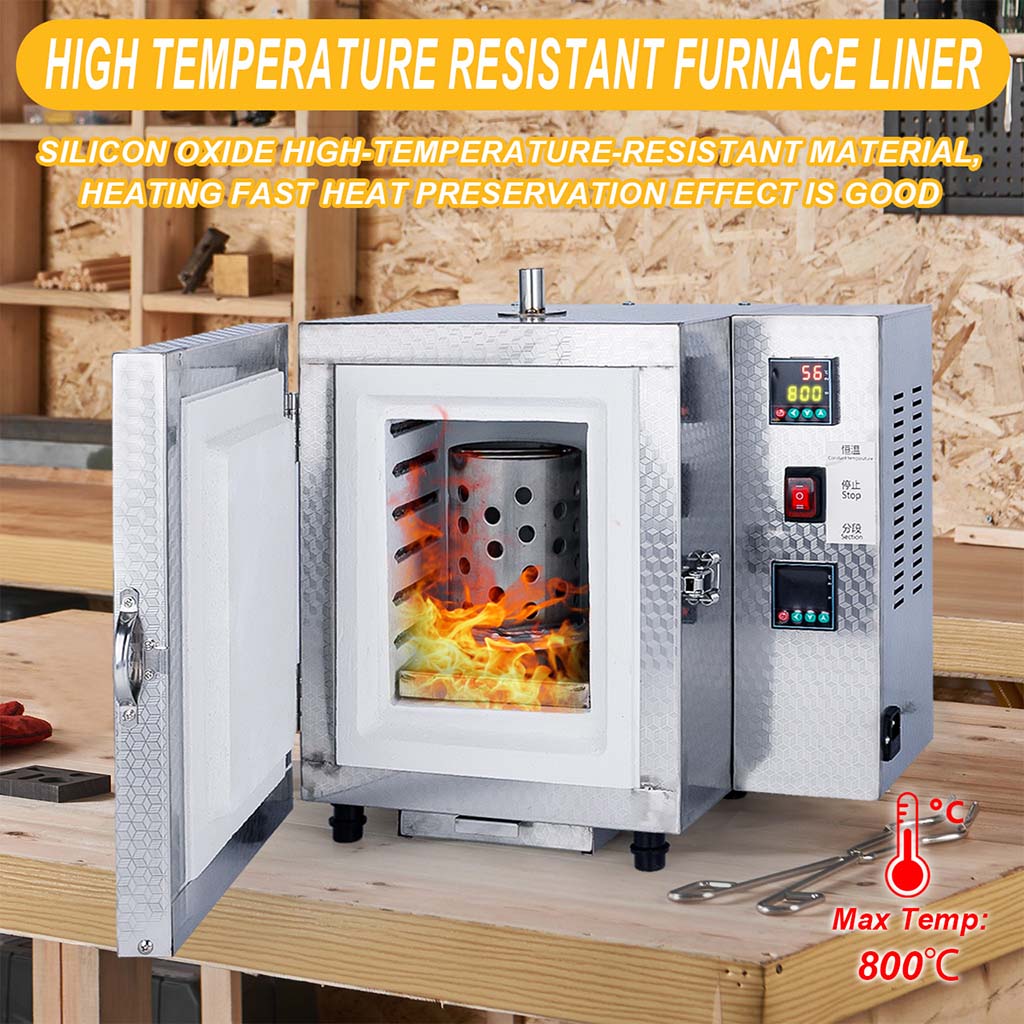 PMC Supplies Programmable TableTop Burnout Furnace – 2200°F Max – Casting Kiln For Jewelry & 3D Resin