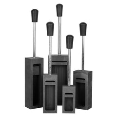 Tooltos Jewelry Tools Tooltos Graphite Ingot Molds With Handle for Gold Silver Metal Melting and Casting Accessories