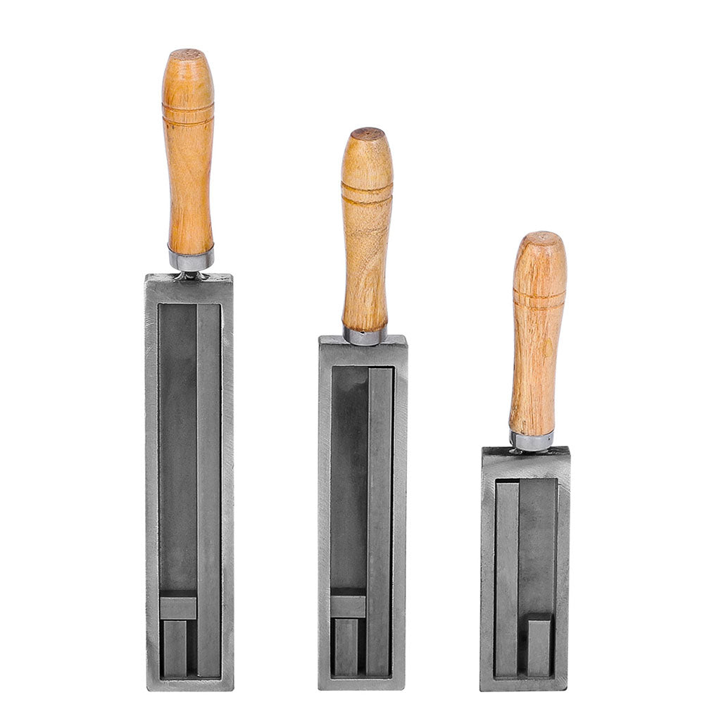 Tooltos Jewelry Tools Tooltos Iron Ingot Molds With Wooden Handle for Gold Silver Metal Melting and Casting Accessories