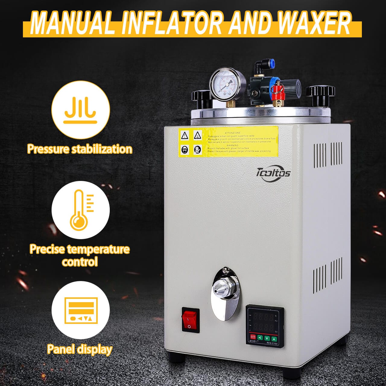 Tooltos Digital Control Wax Injection Machine | Manual Air Pump 350W ...