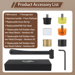 Tooltos Jewelry Tools Tooltos Multi Head Jewelry Hammer Replaceable Soft Hard Hammer Heads Metalworking Jewelry Craft Watch Repair ToolTooltos