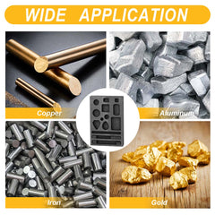 Tooltos Jewelry Tools Tooltos Porous Shaped Graphite Ingot Molds for Gold Silver Metal Melting and Casting Accessories