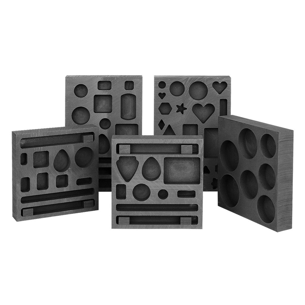 Tooltos Jewelry Tools Tooltos Porous Shaped Graphite Ingot Molds for Gold Silver Metal Melting and Casting Accessories