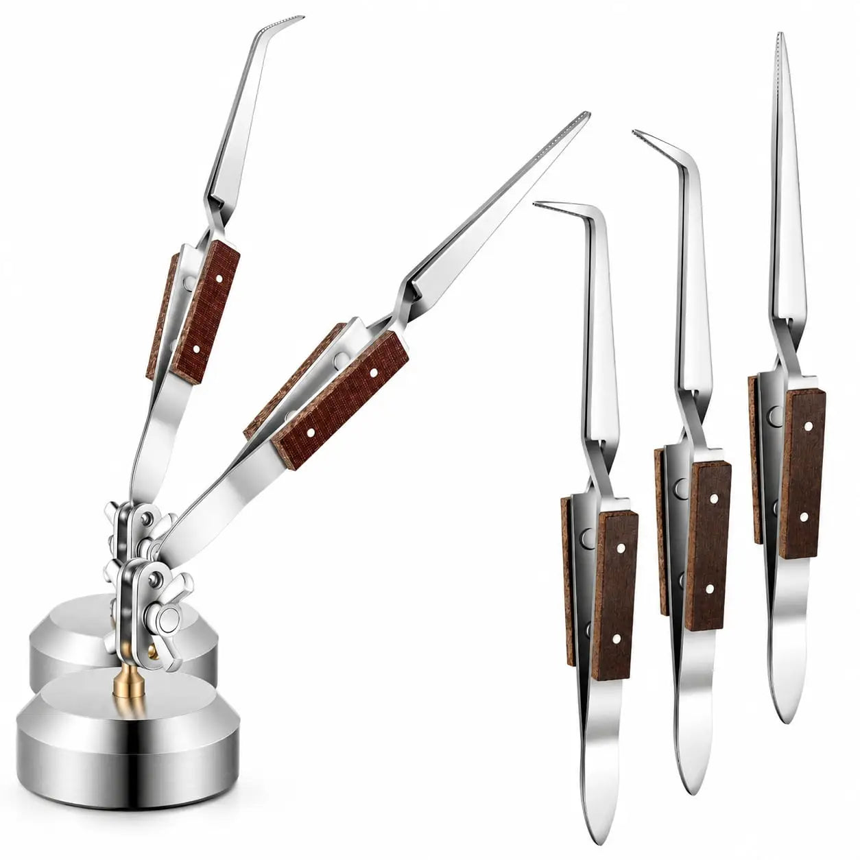 Tooltos Jewelry Tools Tooltos Third Hand Soldering Tool Kit | Adjustable Jewelry Helping Hands with 3 Tweezers