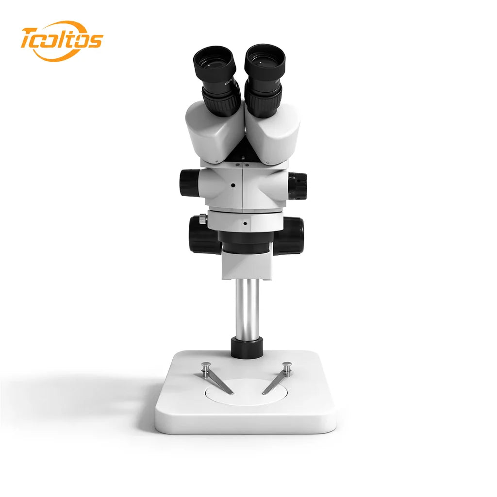 Tooltos Stereo Microscope for Jewelry Inspection 7X-45X Magnification WF10X Eyepiece