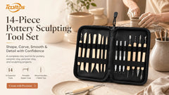 Tooltos Tooltos 14-Piece Pottery Sculpting Tool Set with Storage Case