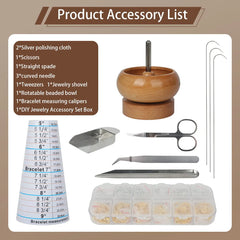 All 14 Jewelry Making Tools Laid Out Showing Complete Kit Contents