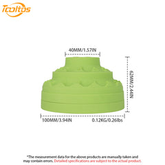 Tooltos bur holder dimensions and overall height specifications