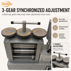 Tooltos Tooltos 550W 4-in-1 Electric Jewelry Rolling Mill