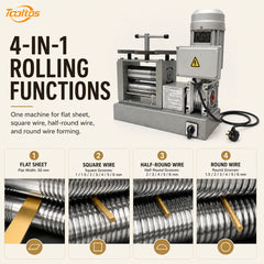 Tooltos Tooltos 550W 4-in-1 Electric Jewelry Rolling Mill