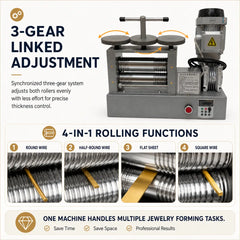 Tooltos Tooltos 550W Variable Speed Electric Jewelry Rolling Mill