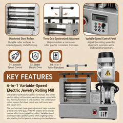 Tooltos Tooltos 550W Variable Speed Electric Jewelry Rolling Mill