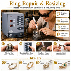 Tooltos Tooltos Automatic CNC Pulse Argon Arc Spot Welder for Precision Jewelry TIG Welding